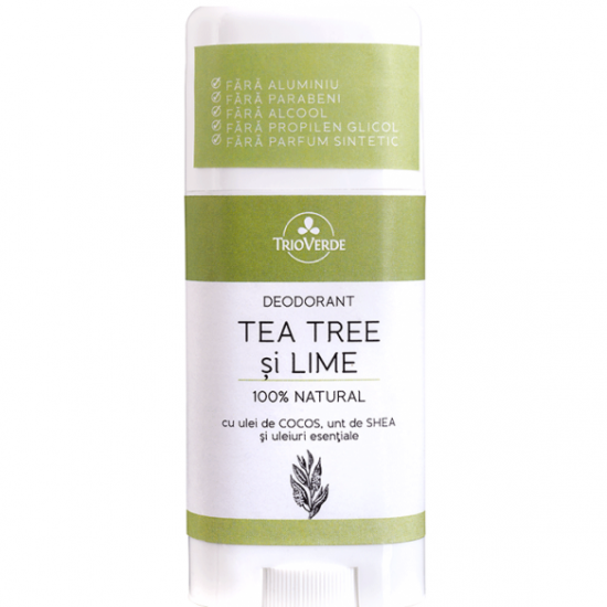 Deodorant cu tea tree si lime, 60g - trio verde