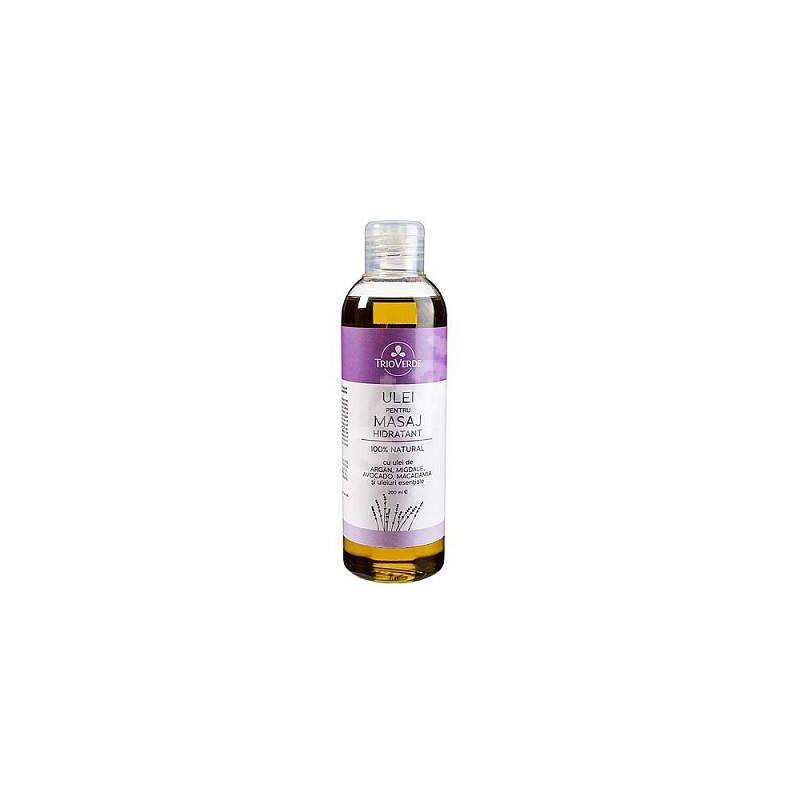 Ulei pentru masaj hidratant, 200ml - Trio Verde