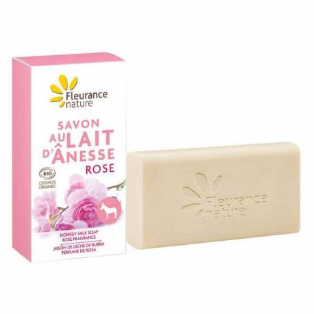 Sapun cu lapte de magarita si trandafiri, 100g - Fleurance Nature