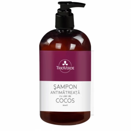 Sampon antimatreata cu ulei de cocos, 250ml - Trio Verde