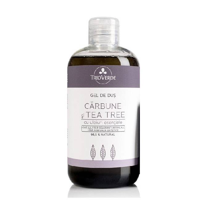 Gel De Dus Cu Carbune Si Tea Tree, 300ml - Trio Verde