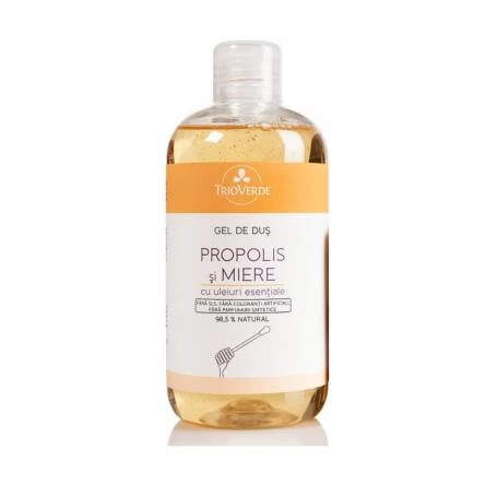 Gel de Dus cu Miere si Propolis, 300ml  - Trio Verde