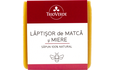 Trioverde Sapun 100% natural cu miere si laptisor de matca, 110g - trio verde