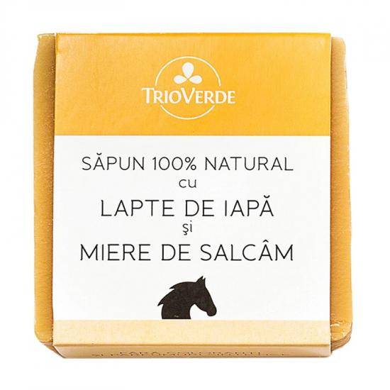 Sapun cu lapte de iapa si miere de salcam, 110g - trio verde