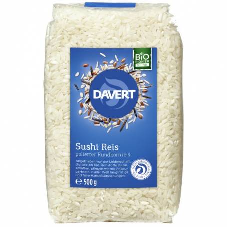 Orez pentru sushi, eco-bio,500g - Davert