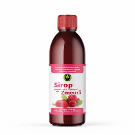 Sirop de Zmeura cu zahar, 500ml - HYPERICUM