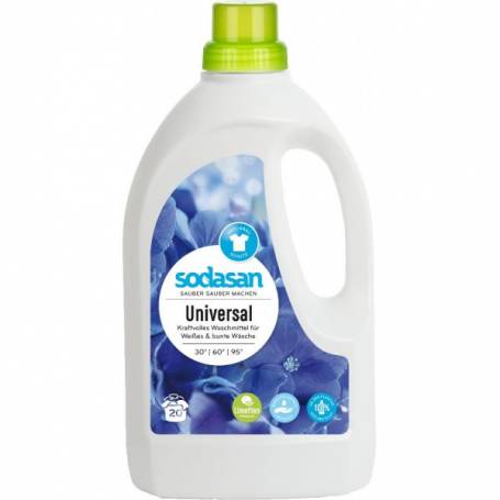 Detergent lichid universal cu limeta, eco-bio, 1.5l - Sodasan