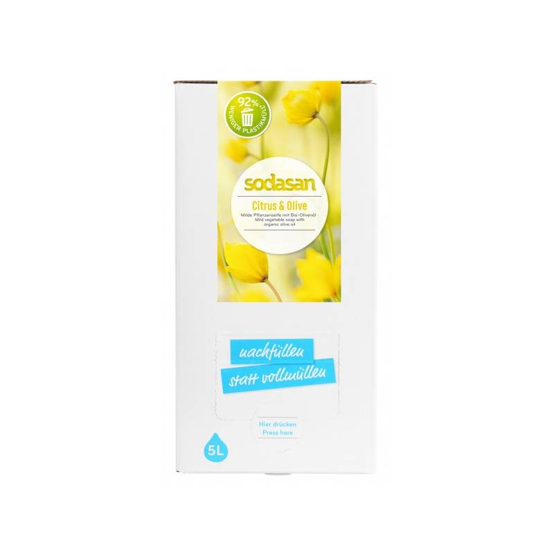 Sapun lichid cu lamaie si masline, eco-bio, 5L - Sodasan