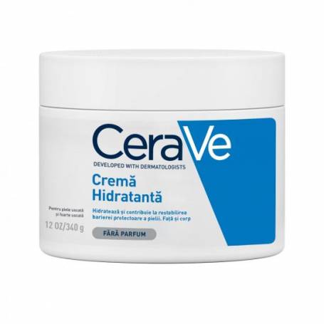 Crema hidratanta de fata si corp pentru piele uscata si foarte uscata, 340g - CeraVe