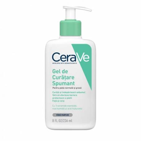 Gel de curatare spumant pentru piele normal si grasă, 236ml - CeraVe