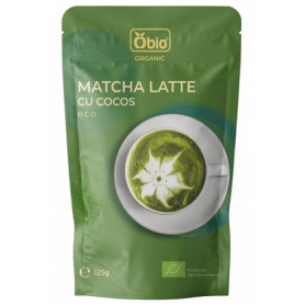 Matcha latte cu cocos, eco-bio, 125g - Obio