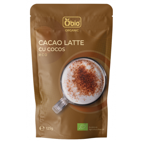 Cacao latte cu cocos, eco-bio, 125g - Obio