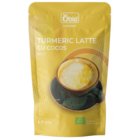 Turmeric latte cu cocos, eco-bio, 125g - Obio