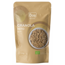 Granola keto, loc carb, eco-bio, 200g - Obio