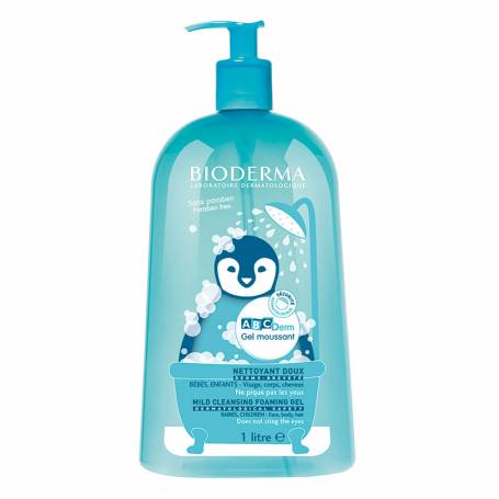 Gel spumant, ABCDerm, 1L - Bioderma