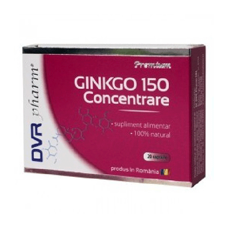 Gingko 150mg concentrare 20cps -DVR Pharm