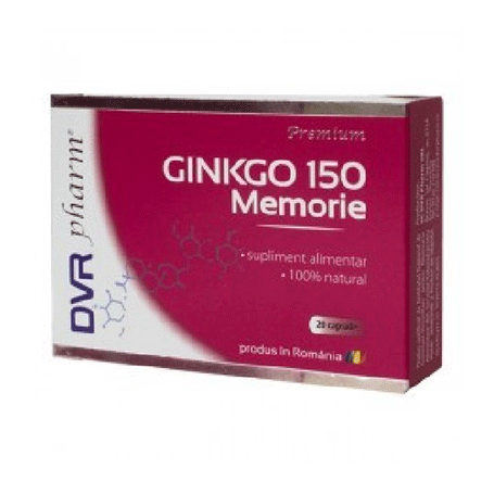 Gingko 150mg memorie 20cps -DVR Pharm