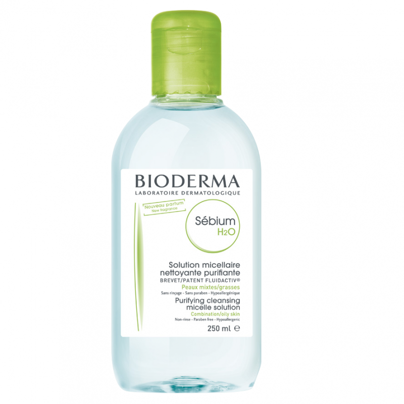 Solutie micelara pentru ten mixt si gras, Sebium H2O, 250ml - Bioderma