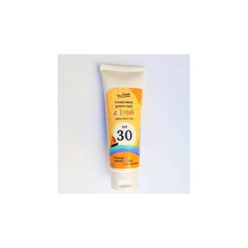 Crema solara colorata pentru copii, SPF30, 100ml - DR SOLEIL