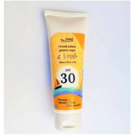 Crema solara colorata pentru copii, SPF30, 100ml - DR SOLEIL