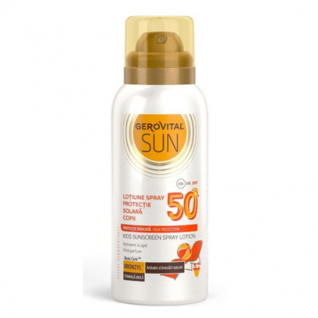 Lotiune spray protectie solara copii SPF50, 100ml - Gerovital