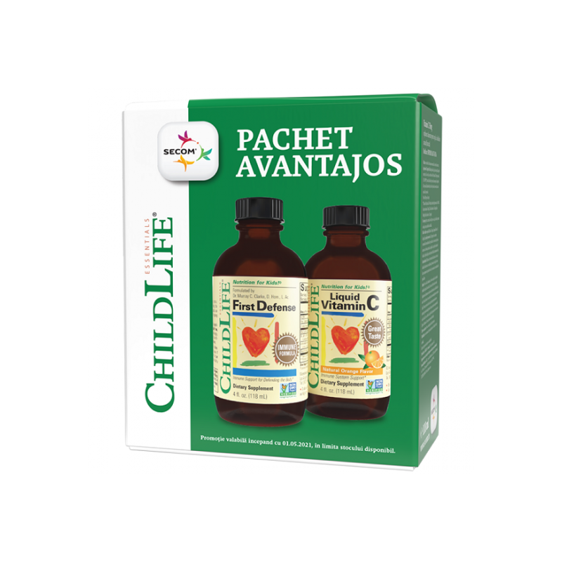 Pachet First Defense Sirop Childlife Essentials, 118.5 ml si