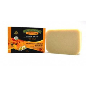 Sapun Activ Ten Curat cu propolis, galbenele, musetel si camphor, 100g - MANICOS