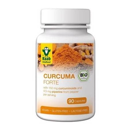 Turmeric forte, 500mg, eco-bio, 90cps - Raab