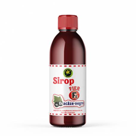 Sirop fier cu coacaze negre, 500ml - Hypericum