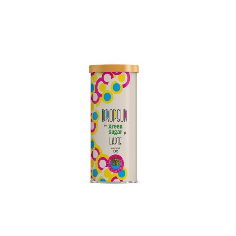 Dropsuri cu lapte, Green Sugar, 150g - Remedia