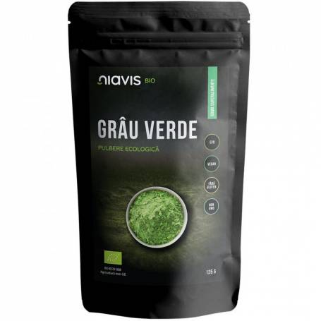 Iarba de grau pulbere, eco-bio, 125g - Niavis