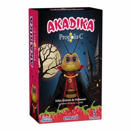 Acadele halloween cu propolis si zmeura, 5 acadele - Fiterman Pharma