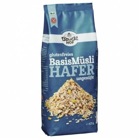 Musli de baza cu ovaz, fara gluten, eco-bio, 425g -  Bauck Hof