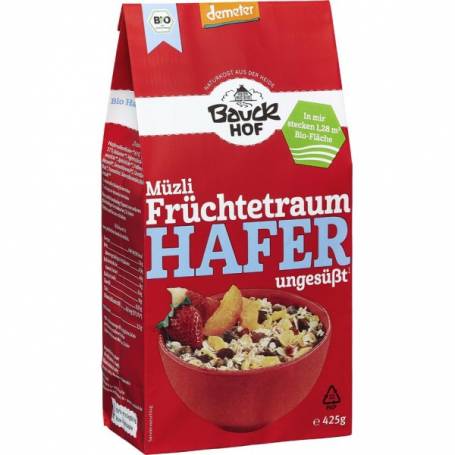 Musli cu ovaz si fructe neindulcite, eco-bio, 425g - Bauck Hof