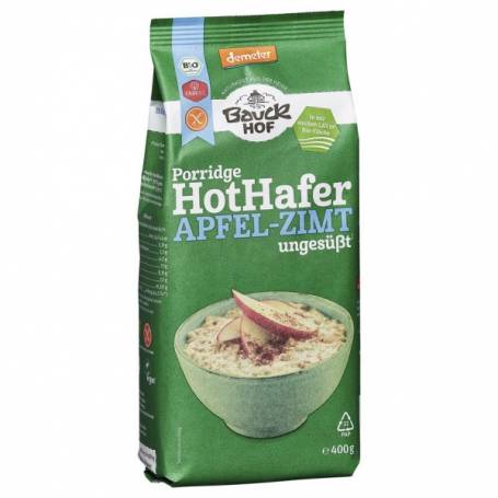 Terci de ovaz cu mere si scortisoara, fara gluten, eco-bio, 400g - Bauck Hof