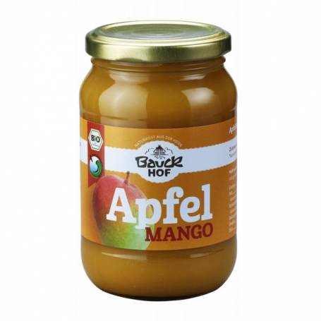 Piure de mere si mango, fara zahar, eco-bio, 360g - Bauck Hof