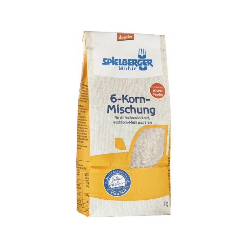 Amestec de 6 cereale, eco-bio, 1kg - Demeter Spielberger