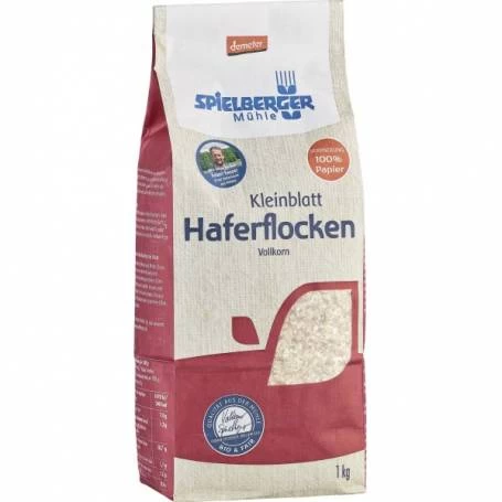 Fulgi mici de ovaz integral, eco-bio, 1kg - Spielberger
