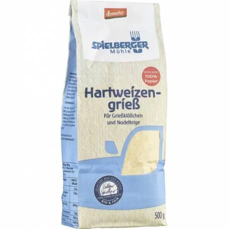 Gris din grau dur, eco-bio, 500g - Spielberger