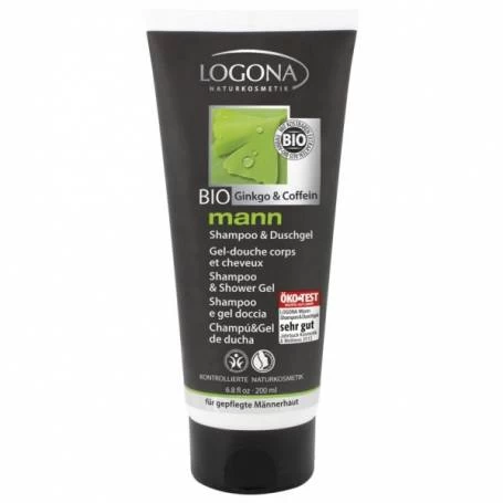 Sampon si gel de dus pentru barbati, 200ml - Logona
