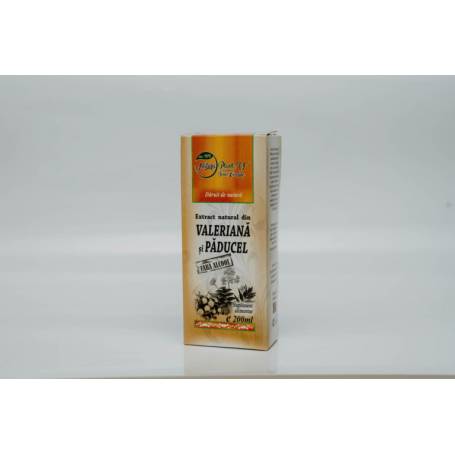 Extract din valeriana si paducel, fara alcool, 200ml - Natura Plant Poieni