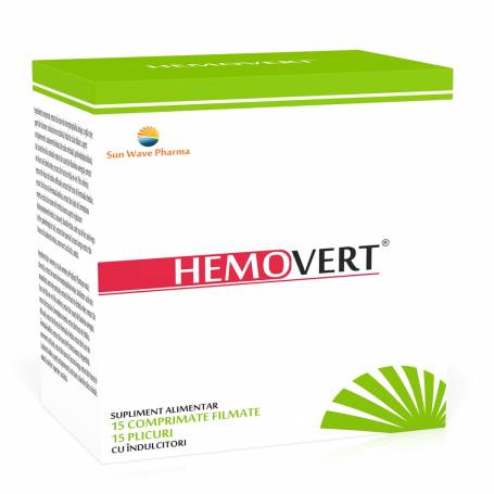 Hemovert 15cpr si 15plicuri - Sun Wave Pharma