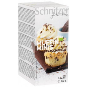 Mini muffins cu stracciatella, fara gluten, eco-bio, 120g - Schnitzer