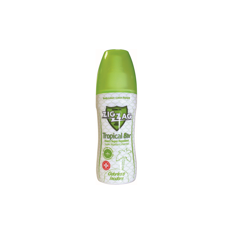 Lotiune de corp impotriva tantarilor, tropical inodor, 100ml - Zig Zag
