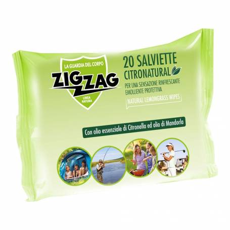 Servetele umede impotriva tantarilor, citronatural, 20buc - Zig Zag