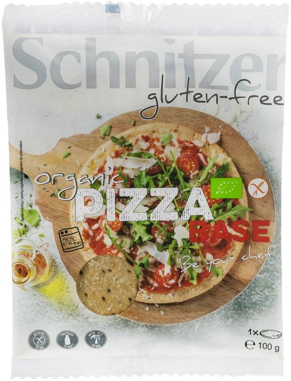 Blat de pizza, eco-bio, fara gluten, 100g - schnitzer