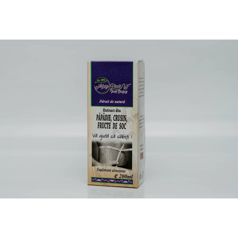 Extract din fructe de soc, crusin si papadie, 200ml – Natura Plant P