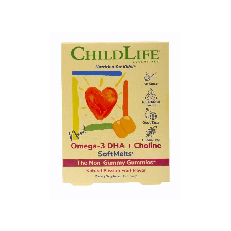 Omega3 dha si choline, softmelts, 27tbs - Secom - Child Life