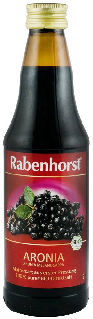 Suc pur de aronia, eco-bio, 330ml - rabenhorst