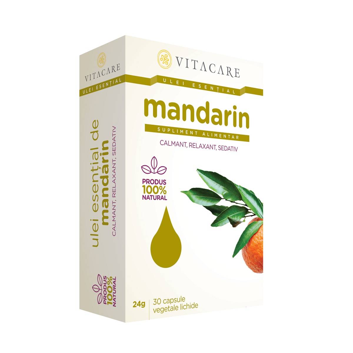 Vita Care Ulei esential de mandarin, 30cps - vitacare